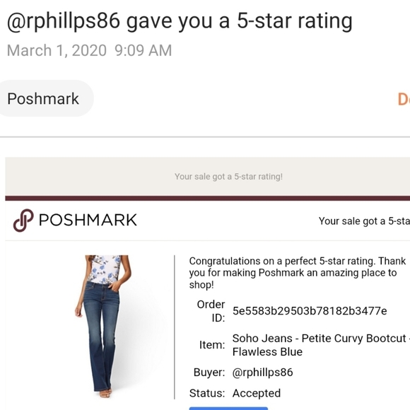 Soho Jeans - Petite Curvy Bootcut - Highland Blue - Picture 5 of 5